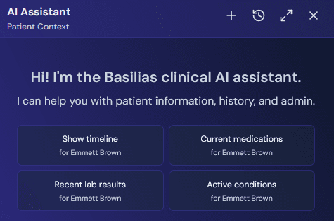 AI assistant at Patient Level context