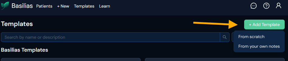 Create a Template
