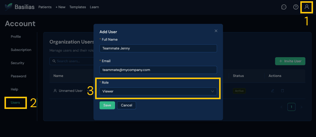 Invite Users /Coworkers to your work group